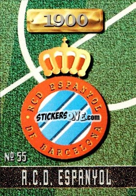 Sticker Espanyol - Las Fichas De La Liga 1996-1997 n. 55a - Mundicromo
