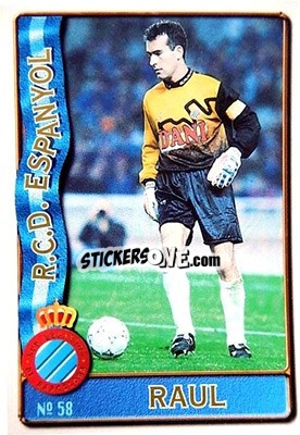 Sticker Raul - Las Fichas De La Liga 1996-1997 n. 58 - Mundicromo