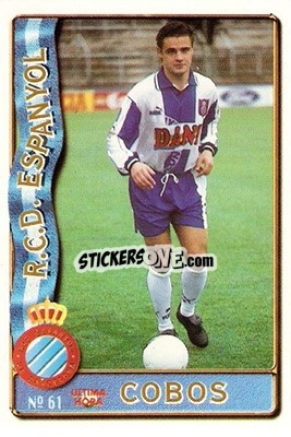 Sticker Cobos - Las Fichas De La Liga 1996-1997 - Mundicromo