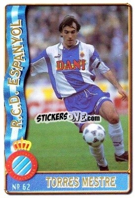 Cromo Torres Mestre - Las Fichas De La Liga 1996-1997 n. 62 - Mundicromo