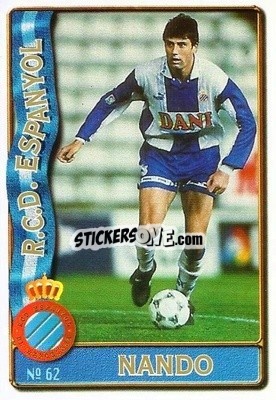 Cromo Nando - Las Fichas De La Liga 1996-1997 n. 62a - Mundicromo