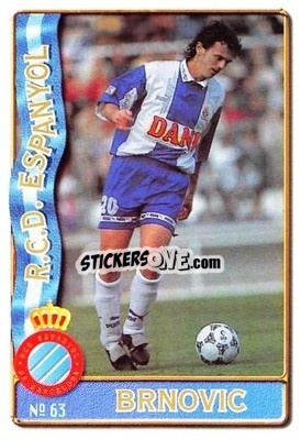 Cromo Branko Brnovic - Las Fichas De La Liga 1996-1997 n. 63 - Mundicromo