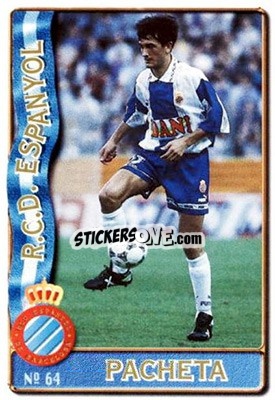 Sticker Pacheta - Las Fichas De La Liga 1996-1997 - Mundicromo