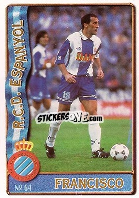Sticker Francisco - Las Fichas De La Liga 1996-1997 - Mundicromo