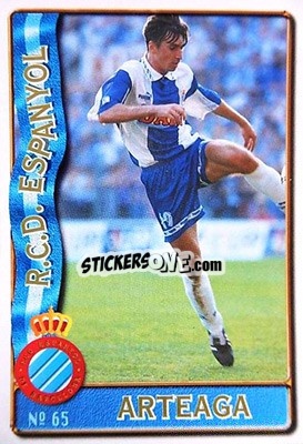 Cromo Arteaga - Las Fichas De La Liga 1996-1997 - Mundicromo