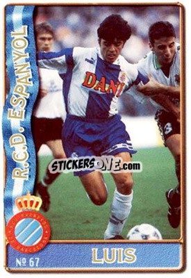 Cromo Lluis - Las Fichas De La Liga 1996-1997 - Mundicromo