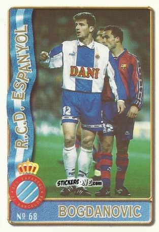 Sticker Goran Bogdanovic - Las Fichas De La Liga 1996-1997 n. 68 - Mundicromo
