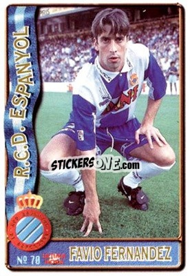 Sticker Favio Fdez - Las Fichas De La Liga 1996-1997 - Mundicromo