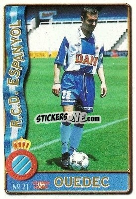 Sticker Ouedec - Las Fichas De La Liga 1996-1997 n. 71 - Mundicromo