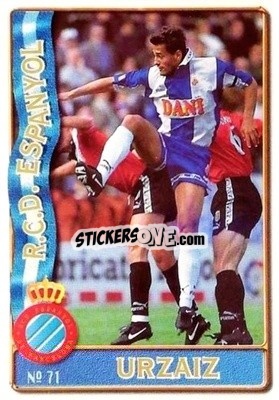 Sticker Urzaiz - Las Fichas De La Liga 1996-1997 n. 71a - Mundicromo