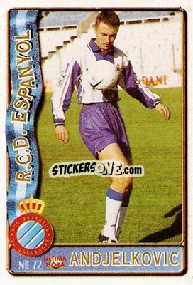 Cromo Andjelkovic - Las Fichas De La Liga 1996-1997 - Mundicromo