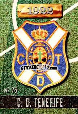 Sticker Tenerife - Las Fichas De La Liga 1996-1997 - Mundicromo