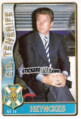 Sticker Heynckes - Las Fichas De La Liga 1996-1997 n. 74 - Mundicromo