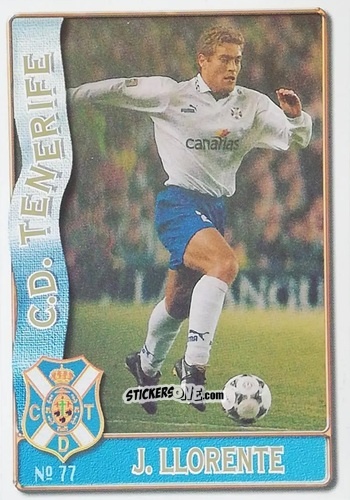 Figurina J.Llorente - Las Fichas De La Liga 1996-1997 n. 77 - Mundicromo