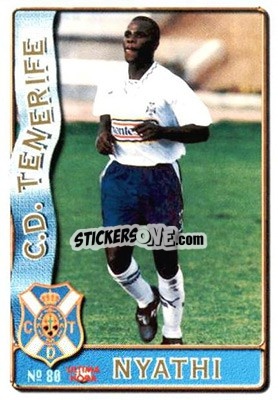 Cromo Nyathi - Las Fichas De La Liga 1996-1997 - Mundicromo