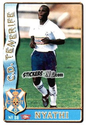 Sticker Nyathi - Las Fichas De La Liga 1996-1997 n. 80a - Mundicromo