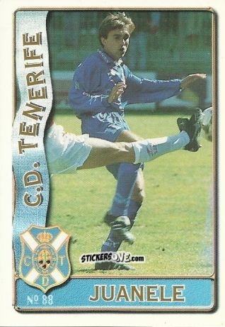 Figurina Juan Castano Quiros Juanele - Las Fichas De La Liga 1996-1997 n. 88 - Mundicromo