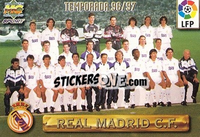Cromo Real Madrid - Las Fichas De La Liga 1996-1997 - Mundicromo