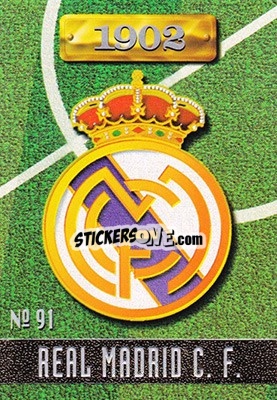 Figurina Real Madrid - Las Fichas De La Liga 1996-1997 - Mundicromo