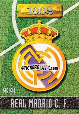Sticker Real Madrid - Las Fichas De La Liga 1996-1997 n. 91a - Mundicromo