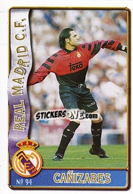 Sticker Cañizares - Las Fichas De La Liga 1996-1997 n. 94 - Mundicromo