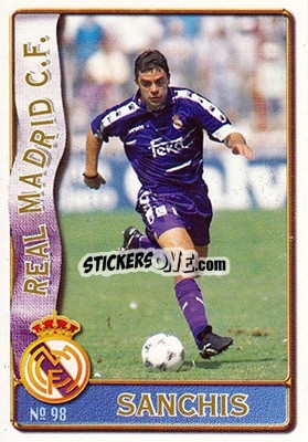 Cromo Sanchís - Las Fichas De La Liga 1996-1997 - Mundicromo