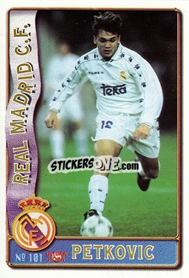 Figurina Petkovic - Las Fichas De La Liga 1996-1997 - Mundicromo