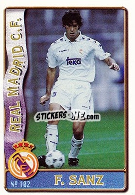 Sticker F. Sanz - Las Fichas De La Liga 1996-1997 n. 102 - Mundicromo