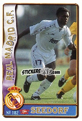 Sticker Seedorf - Las Fichas De La Liga 1996-1997 - Mundicromo