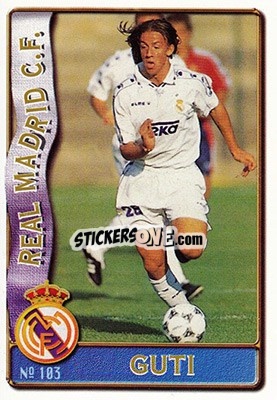 Figurina Guti - Las Fichas De La Liga 1996-1997 - Mundicromo
