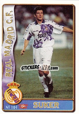 Cromo Suker - Las Fichas De La Liga 1996-1997 - Mundicromo