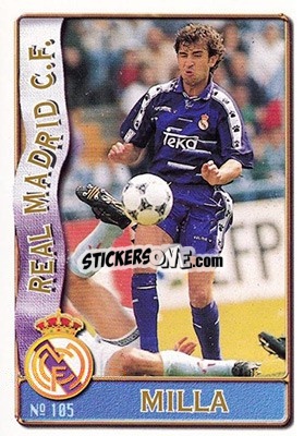 Figurina Milla - Las Fichas De La Liga 1996-1997 - Mundicromo