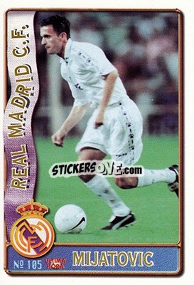 Sticker Mijatovic - Las Fichas De La Liga 1996-1997 n. 105a - Mundicromo