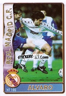 Cromo Álvaro - Las Fichas De La Liga 1996-1997 n. 106 - Mundicromo