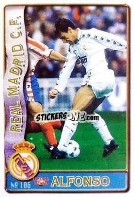 Cromo Alfonso Perez - Las Fichas De La Liga 1996-1997 n. 106A - Mundicromo