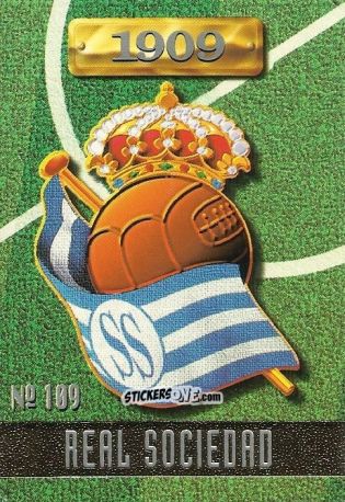 Sticker Real Sociedad - Las Fichas De La Liga 1996-1997 n. 109 - Mundicromo