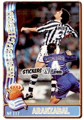 Sticker Aranzabal - Las Fichas De La Liga 1996-1997 - Mundicromo