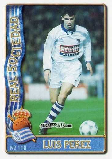 Figurina Luis Pérez Paskuall - Las Fichas De La Liga 1996-1997 n. 118 - Mundicromo
