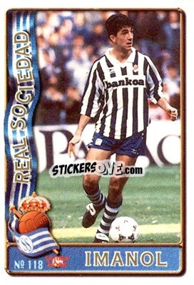Sticker Imanol - Las Fichas De La Liga 1996-1997 n. 118a - Mundicromo