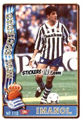 Sticker Imanol - Las Fichas De La Liga 1996-1997 - Mundicromo