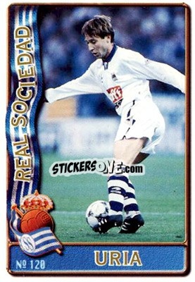 Sticker Uría - Las Fichas De La Liga 1996-1997 - Mundicromo