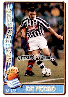 Sticker De Pedro - Las Fichas De La Liga 1996-1997 - Mundicromo