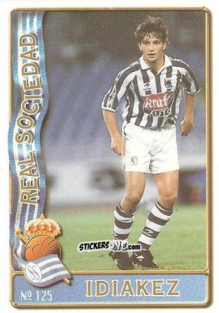 Sticker Inaki Idiakez Barraiztegui - Las Fichas De La Liga 1996-1997 n. 125 - Mundicromo