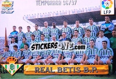 Figurina Real Betis - Las Fichas De La Liga 1996-1997 - Mundicromo