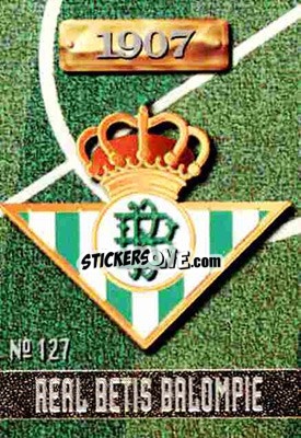 Sticker Real Betis - Las Fichas De La Liga 1996-1997 n. 127a - Mundicromo