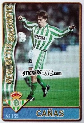 Sticker Cañas - Las Fichas De La Liga 1996-1997 - Mundicromo