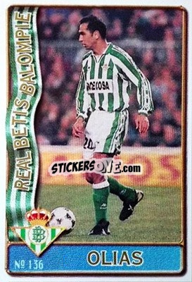 Cromo Olias - Las Fichas De La Liga 1996-1997 - Mundicromo