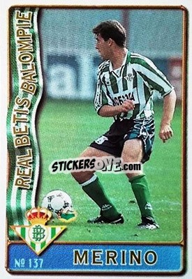 Figurina Merino - Las Fichas De La Liga 1996-1997 - Mundicromo