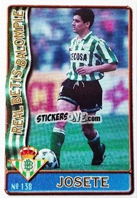Figurina Josete - Las Fichas De La Liga 1996-1997 - Mundicromo