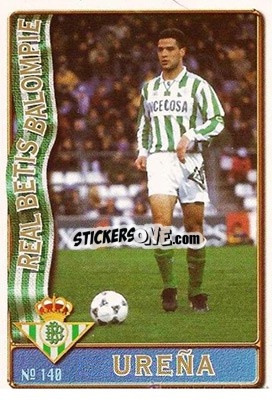 Sticker Ureña - Las Fichas De La Liga 1996-1997 - Mundicromo